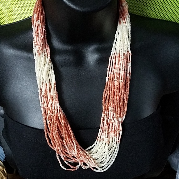 🔵 True ❤️ Bugle beaded necklace - Picture 4 of 4